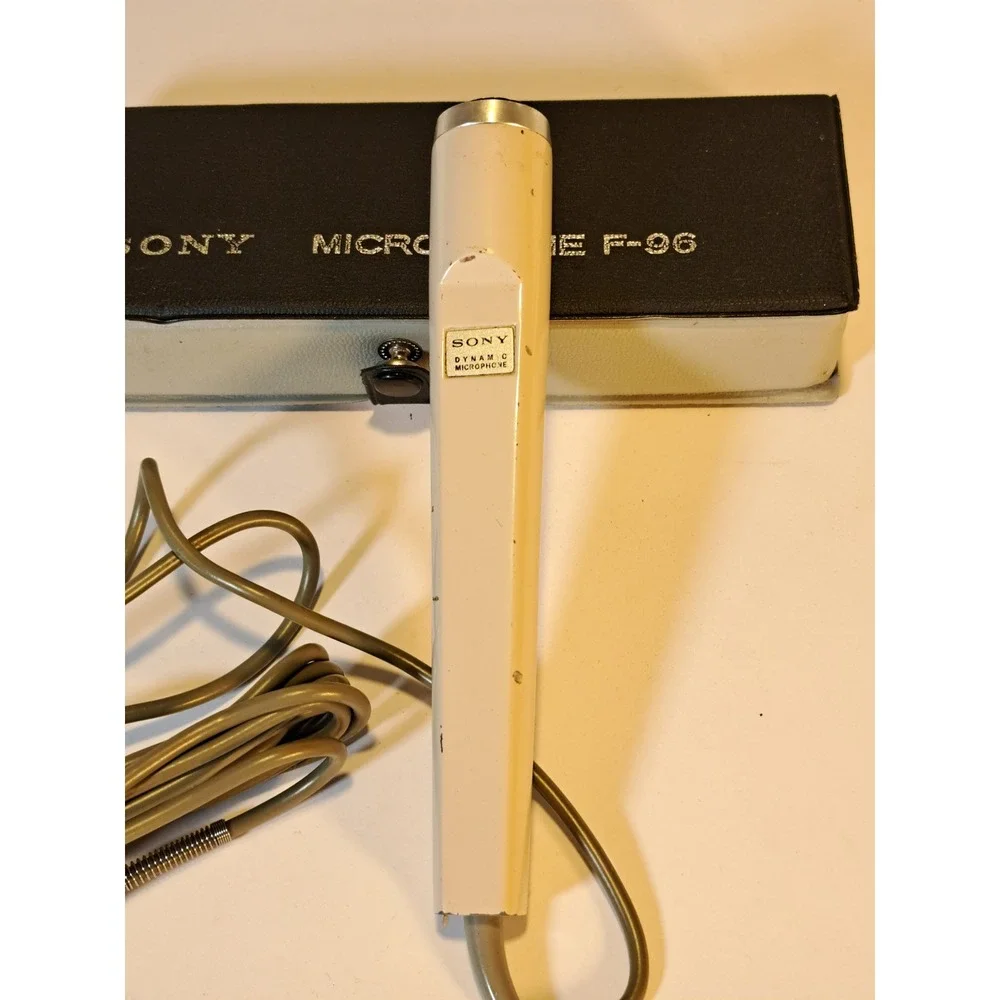 Sony F-96 Dynamic Microphone VTG‎ Low Imp Made in Japan with Original Case